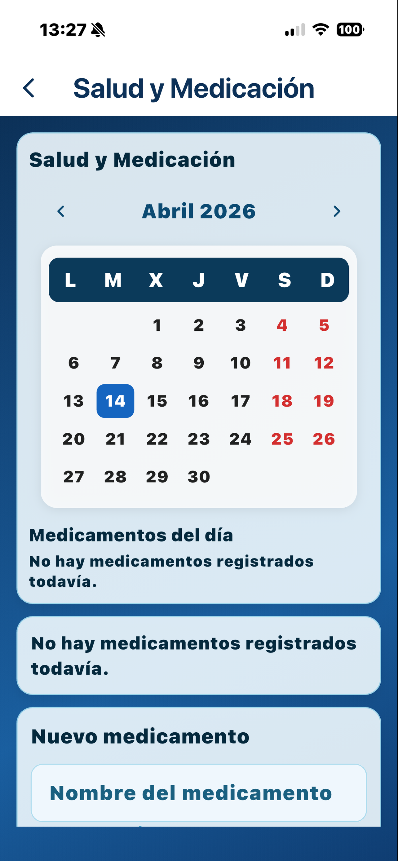 Salud y medicación